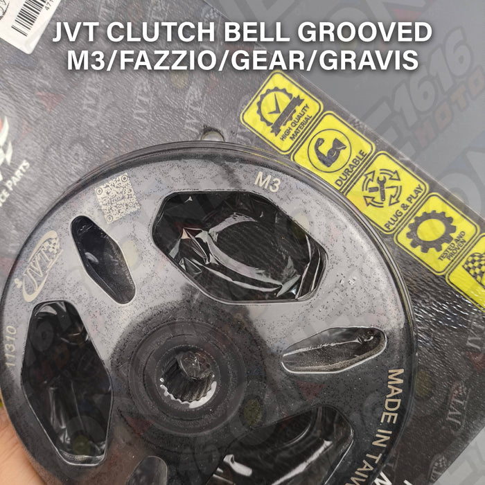 JVT Clutch Bell Grooved For M3/Mio i125/Fazzio/Gear/Gravis/Soul i125 Heavy Duty Performance Parts Original