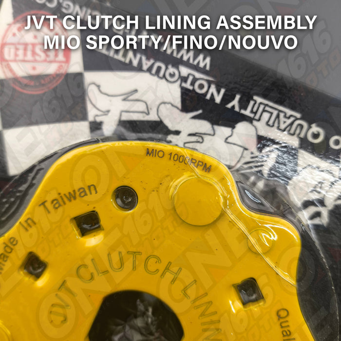JVT Clutch Lining Assembly for Mio Sporty/Fino/Nouvo Heavy Duty Performance Parts Original