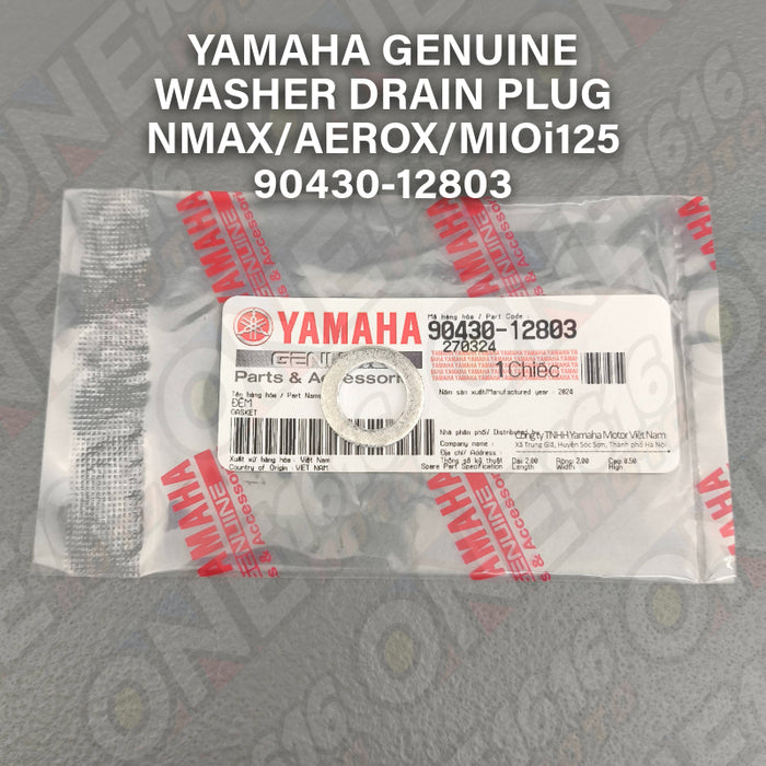 Yamaha Genuine Washer Drain Plug 90430-12803 for Nmax/Aerox/M3/Msi125/Mio i125