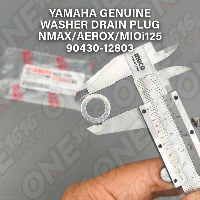 Yamaha Genuine Washer Drain Plug 90430-12803 for Nmax/Aerox/M3/Msi125/Mio i125