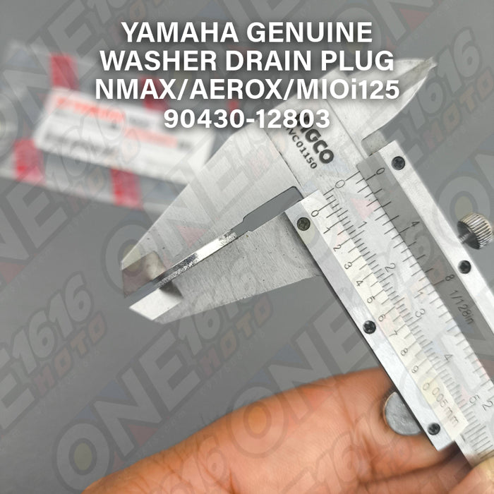 Yamaha Genuine Washer Drain Plug 90430-12803 for Nmax/Aerox/M3/Msi125/Mio i125