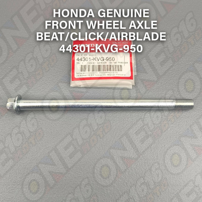Honda Genuine Front Wheel Axle 44301-KVG-950 for BeatFi/Click/Airblade All Versions