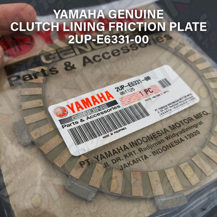 Yamaha Genuine Clutch Lining Friction Plate 2UP-E6331-00 for Sniper King 150