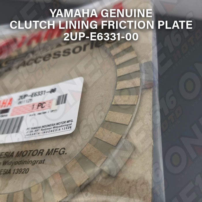 Yamaha Genuine Clutch Lining Friction Plate 2UP-E6331-00 for Sniper King 150