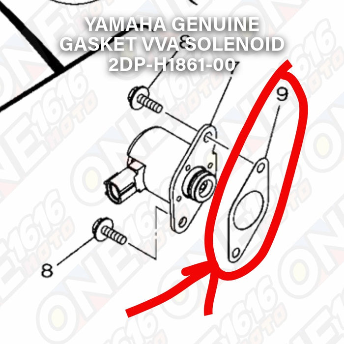 Yamaha Genuine Gasket VVA Solenoid 2DP-H1861-00 for Nmax/Aerox All Versions