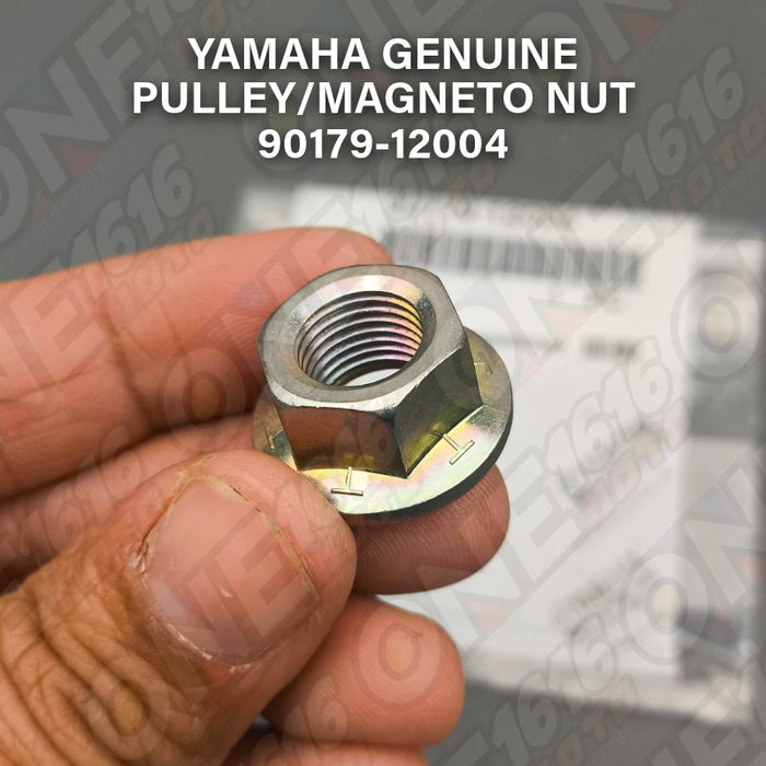 Yamaha Genuine Pulley/Magneto Nut 90179-12004 for Nmax, Aerox, M3 All Version