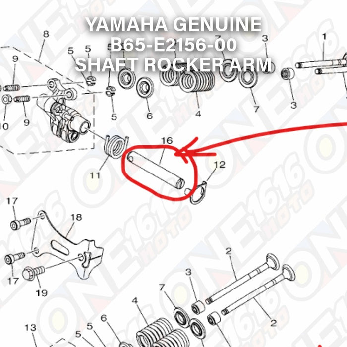 Yamaha Genuine Rocker Arm Shaft B65-E2156-00 for Nmax/Aerox All Version