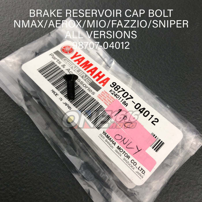 Yamaha Genuine Brake Reservoir Cap Bolt 98707-04012 for Nmax/Aerox/Mio/Sniper All Versions