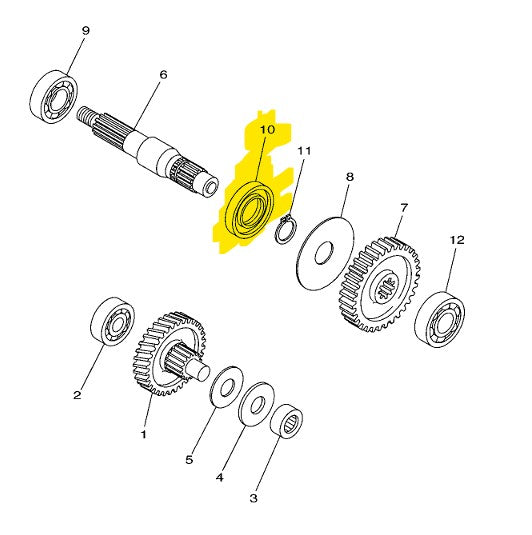 Yamaha Genuine Axle Drive Oil Seal 93102-26800 for Mio Sporty