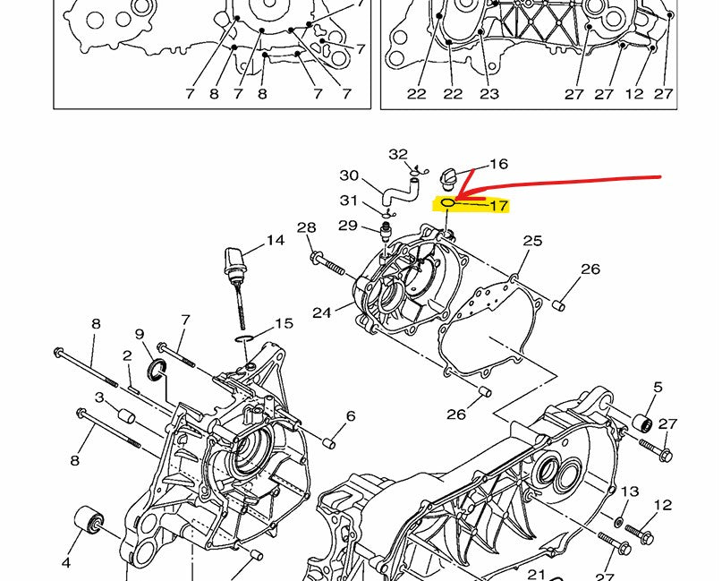 Yamaha Genuine O-Ring Gear Oil Cap 93210-14816 for Nmax/Aerox All Versions