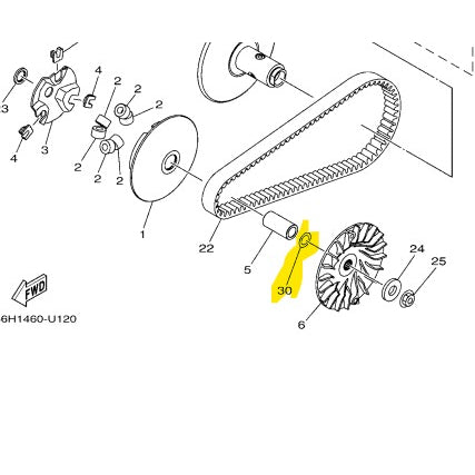 Yamaha Genuine Magic/Tuning Washer Plate 0.5mm 90201-15845 for Nmax/Aerox/Mio i125 All Versions
