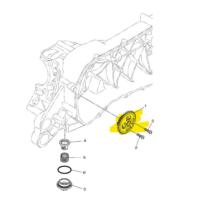 Yamaha Genuine Oil Pump Assembly B6H/B65-E3300-01 for Nmax V2, Aerox V1 V2