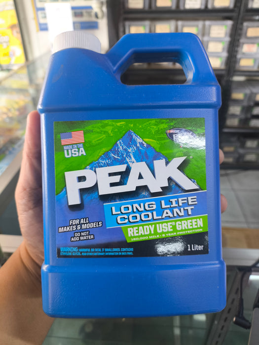 Peak Coolant Ready To Use GREEN Long Life Antifreeze Original