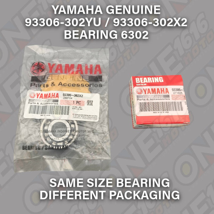 Yamaha Genuine Bearing 6302 Transmission Gear Secondary Drive 93306-302YU For Nmax/Aerox