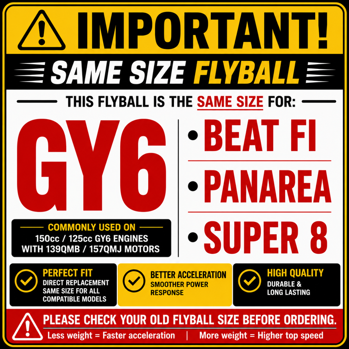 JVT Flyball Set For GY6/Beat/Panarea/Super8 3 Pcs/6 Pcs Original