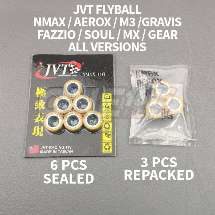 JVT Flyball Set For Nmax/Aerox/M3/Soul/Mx/Gear/Gravis/Fazzio 6 Pcs/3 Pcs Original