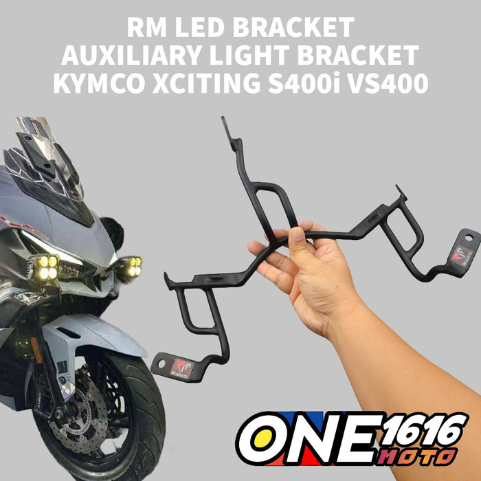 RM LED Bracket for KYMCO Xciting S400i VS400 Heavy Duty MDL Auxiliary Fog Light Bracket