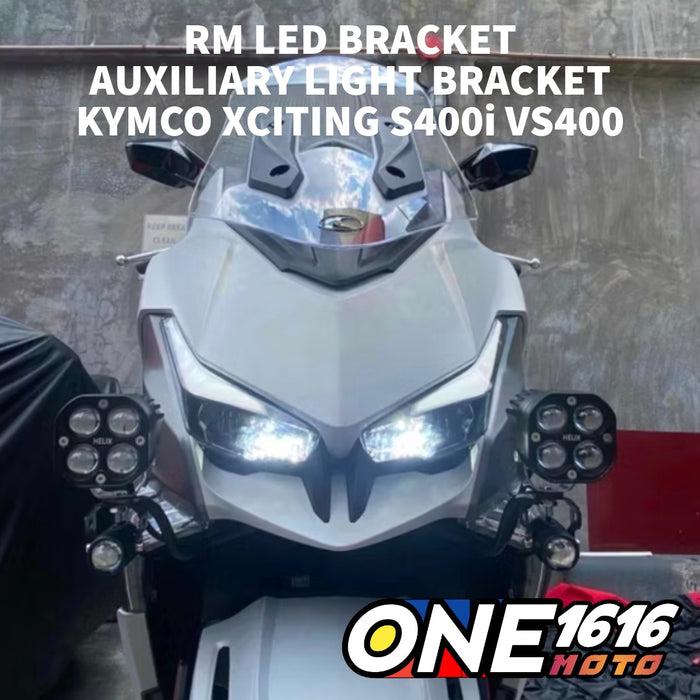 RM LED Bracket for KYMCO Xciting S400i VS400 Heavy Duty MDL Auxiliary Fog Light Bracket