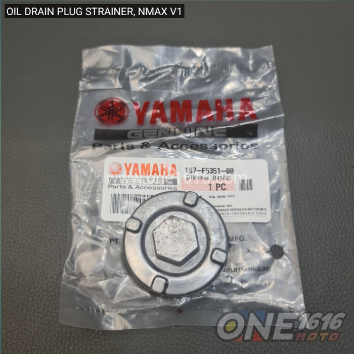 Yamaha Genuine Oil Drain Plug Strainer 1S7-E5351-00 for Nmax V1/Sniper 135/150