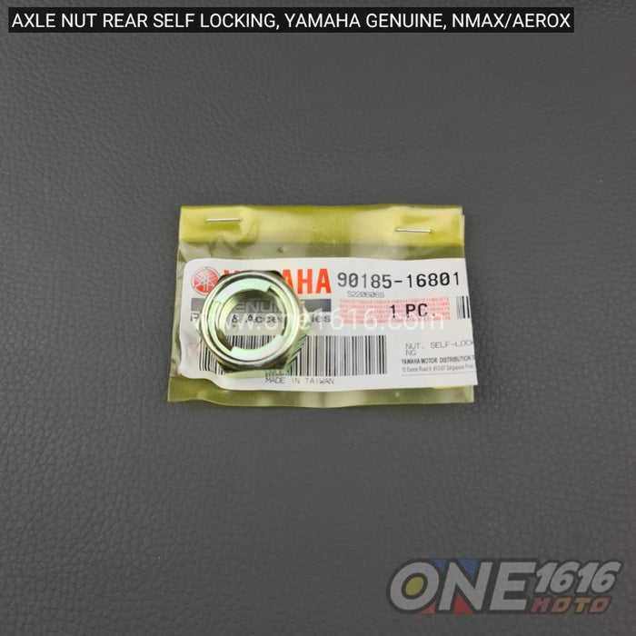 Yamaha Genuine Rear Axle Nut Self Locking 90185-16801 for Nmax Aerox All Version