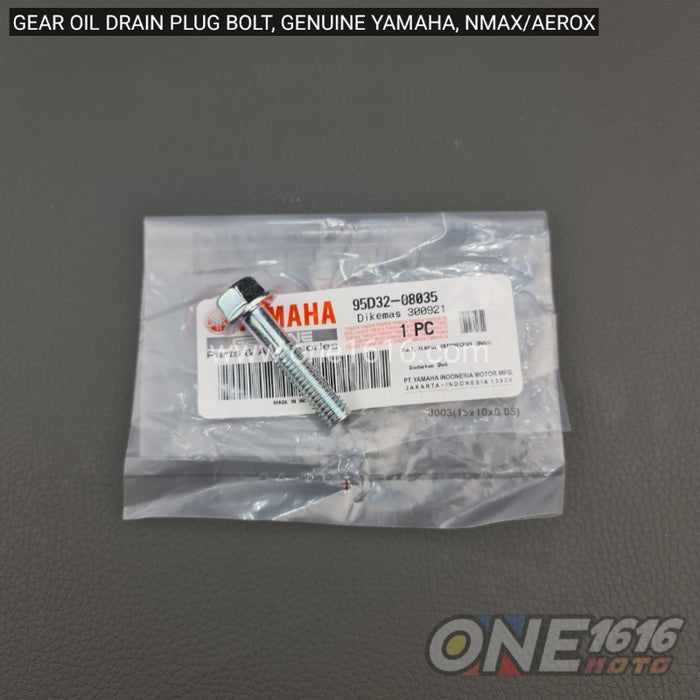 Yamaha Genuine Gear Oil Drain Plug Bolt 95D32-08035 for Nmax Aerox All Version