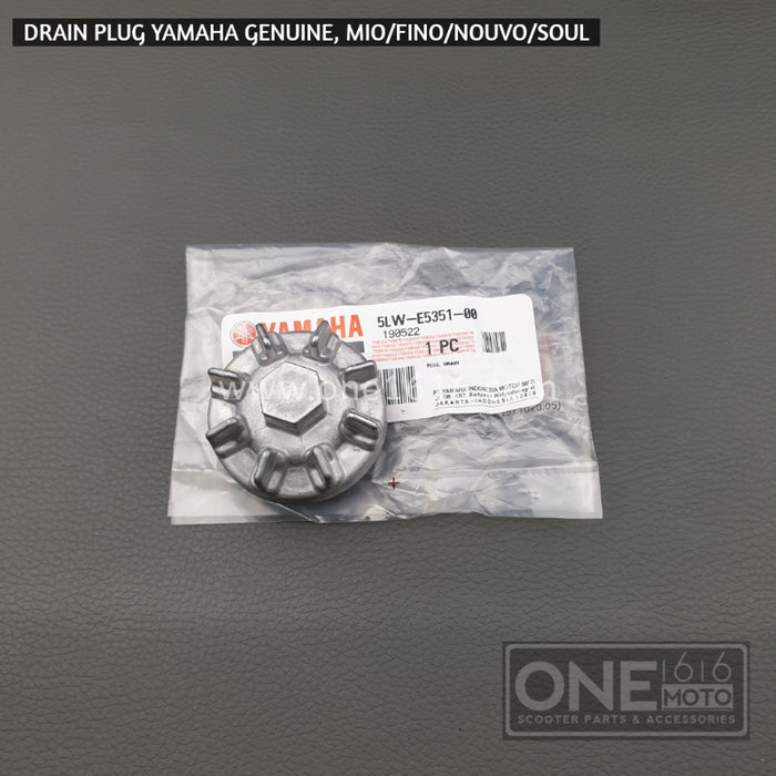 Yamaha Genuine Drain Plug 5LW-E5351-00 for Mio/Nouvo/Fino/Soul