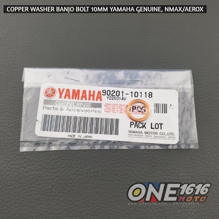 Yamaha Genuine Copper Washer Banjo Bolt 10mm 90201-10118 for Nmax/Aerox